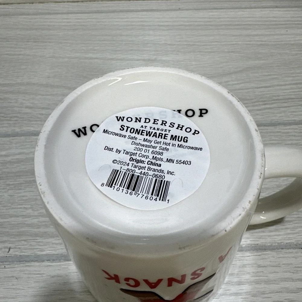 WONDERSHOP Christmas Stoneware 16oz Gingerbread Lookin‎ Like a Snack Coffee Mug